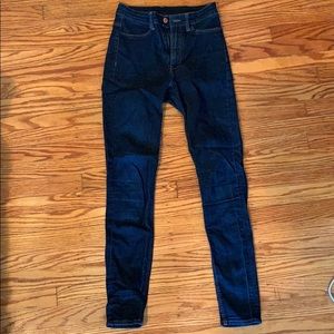 Divided Dark Blue High-Waisted Jeans